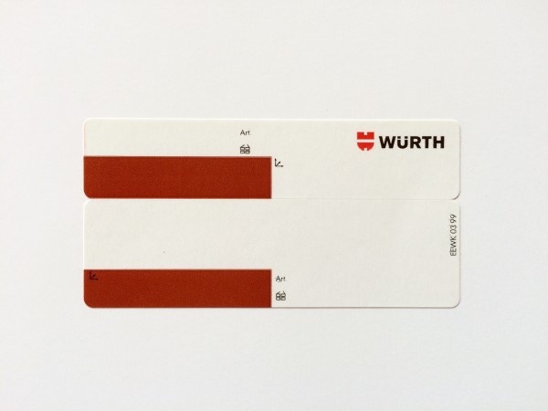 Etiketten braun